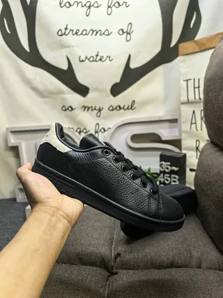 Adidas Stan Smith Black and Off-White Lifestyle Sneakers 5