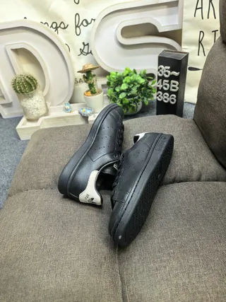 Adidas Stan Smith Black and Off-White Lifestyle Sneakers 6
