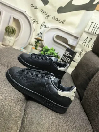 Adidas Stan Smith Black and Off-White Lifestyle Sneakers 7