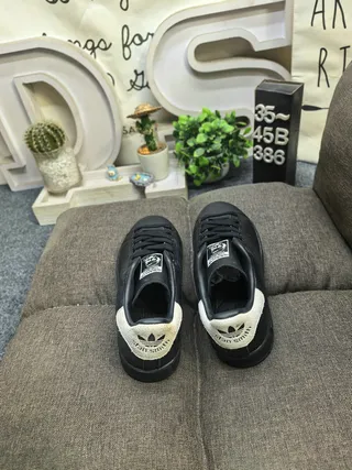 Adidas Stan Smith Black and Off-White Lifestyle Sneakers 8