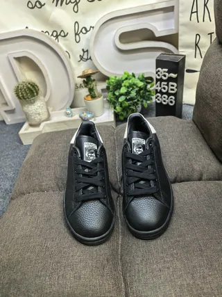 Adidas Stan Smith Black and Off-White Lifestyle Sneakers 10