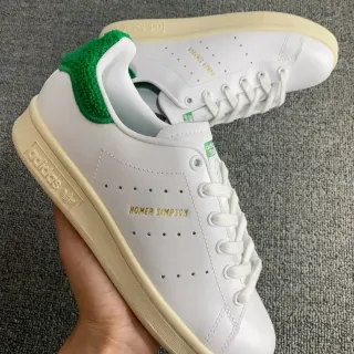 Adidas Stan Smith Homer Simpson सहयोग सफेद हरा लाइफस्टाइल स्नीकर्स