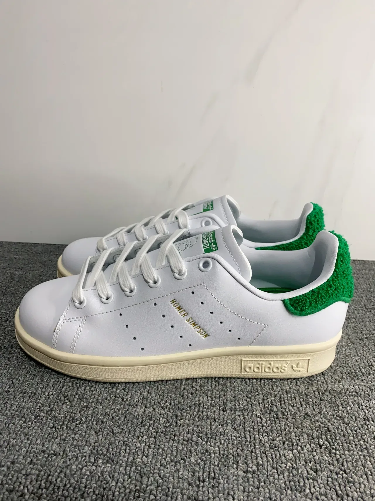Adidas Stan Smith Homer Simpson सहयोग सफेद हरा लाइफस्टाइल स्नीकर्स 6