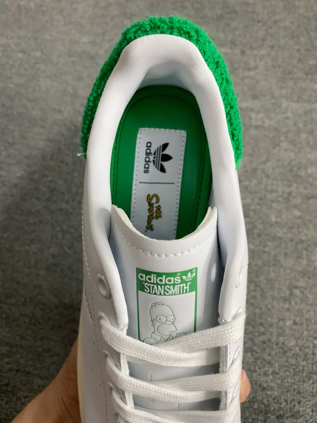 Adidas Stan Smith Homer Simpson सहयोग सफेद हरा लाइफस्टाइल स्नीकर्स 9