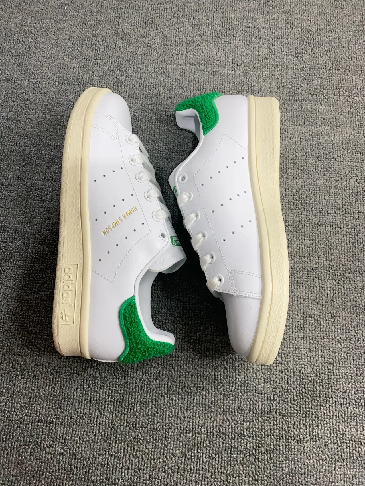 Adidas Stan Smith Homer Simpson सहयोग सफेद हरा लाइफस्टाइल स्नीकर्स 10