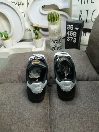 Adidas Superstar Black and Silver Metallic Lifestyle Sneakers 8