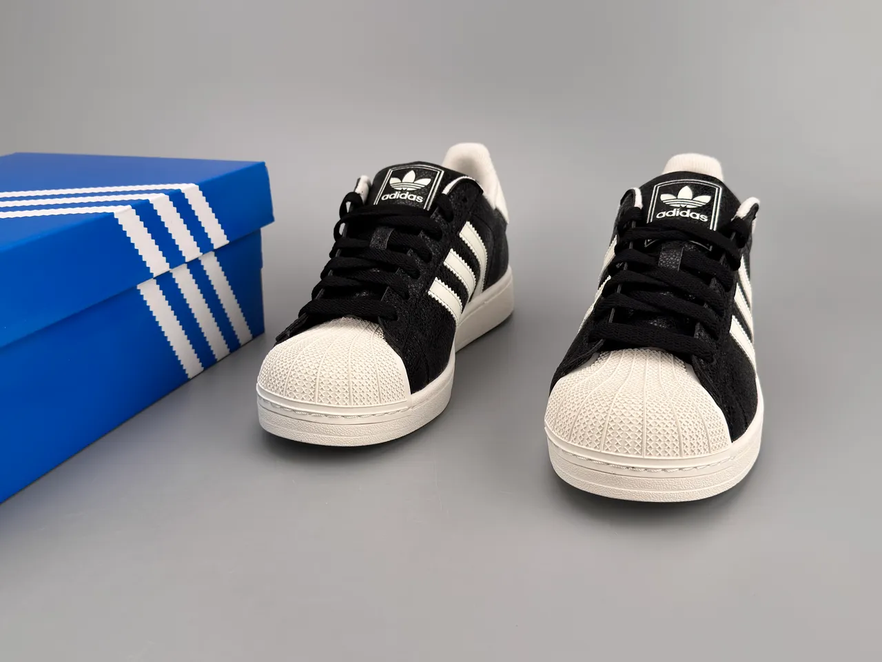 Adidas Superstar Black and White Lifestyle Sneakers 3