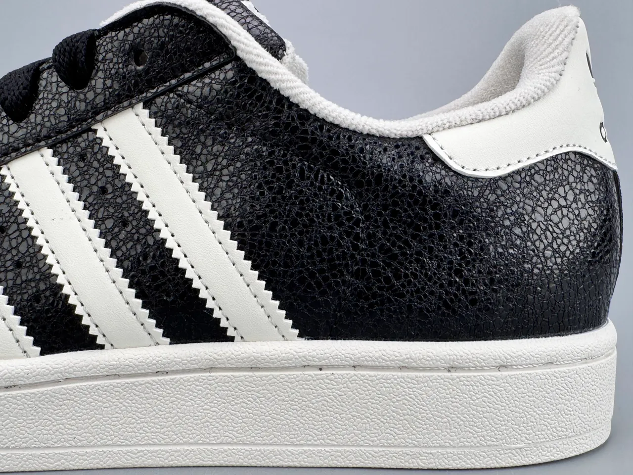 Adidas Superstar Black and White Lifestyle Sneakers 7