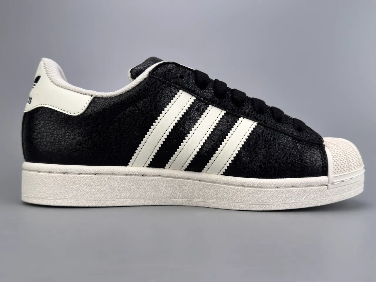 Adidas Superstar Black and White Lifestyle Sneakers 10