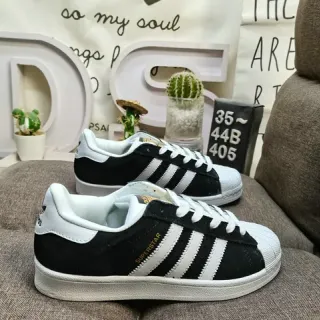 Adidas Superstar Black and White Lifestyle Sneakers