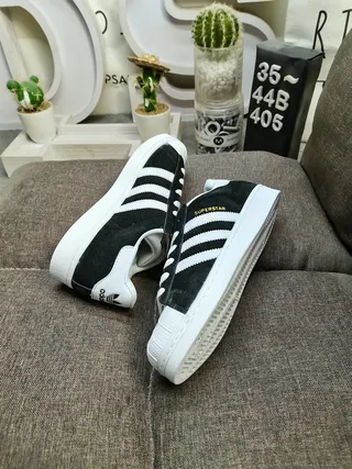 Adidas Superstar Black and White Lifestyle Sneakers 6