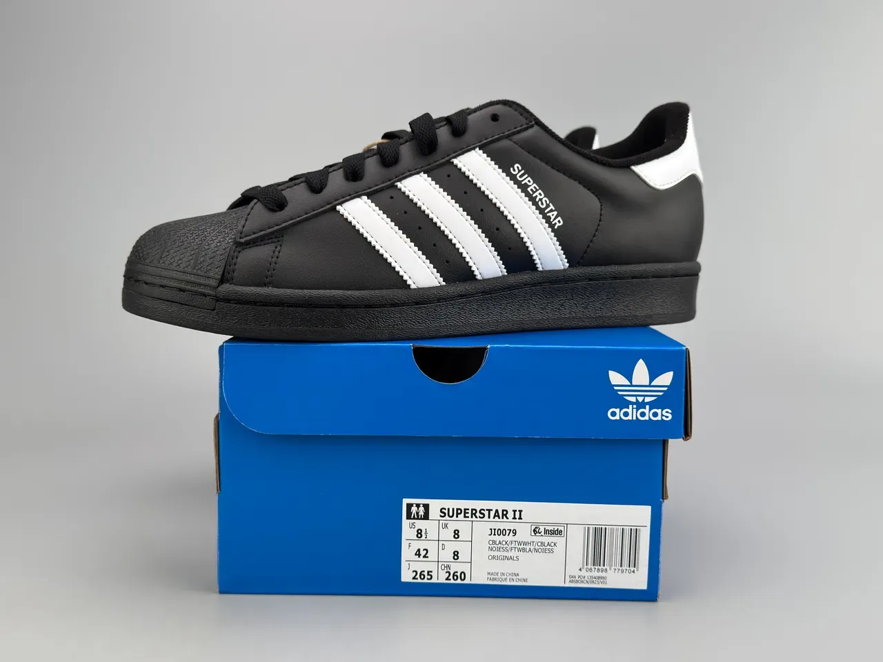 Adidas Superstar Black and White Lifestyle Sneakers 2