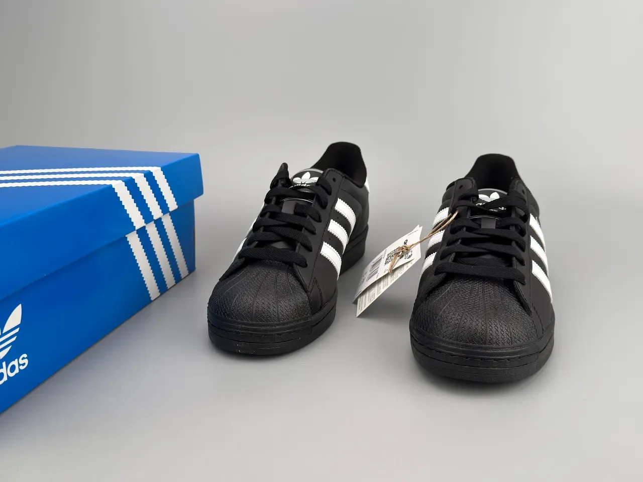 Adidas Superstar Black and White Lifestyle Sneakers 3