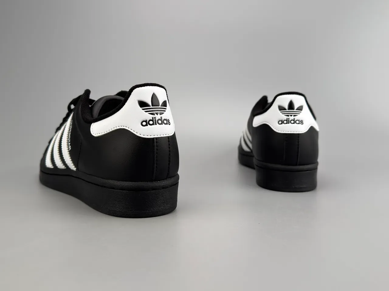 Adidas Superstar Black and White Lifestyle Sneakers 4