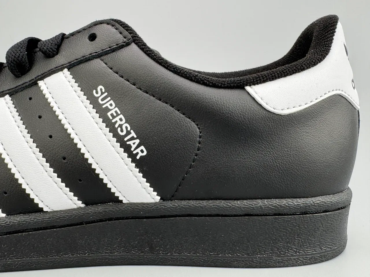 Adidas Superstar Black and White Lifestyle Sneakers 5