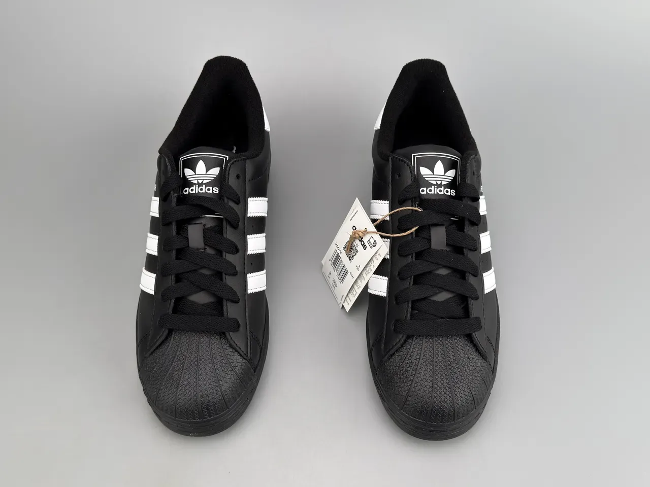 Adidas Superstar Black and White Lifestyle Sneakers 7