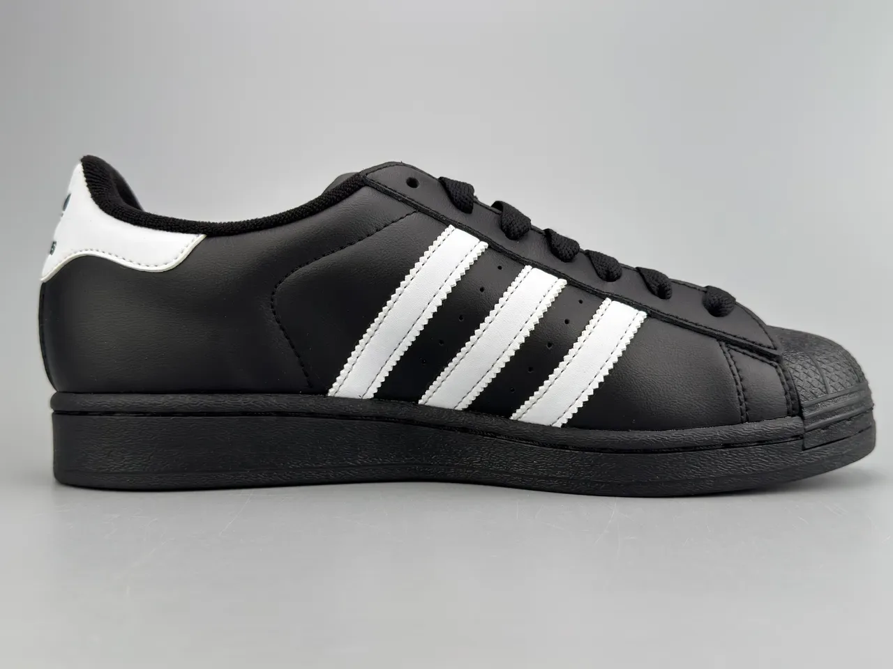 Adidas Superstar Black and White Lifestyle Sneakers 10