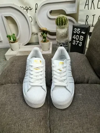Adidas Superstar Black and White Lifestyle Sneakers 20