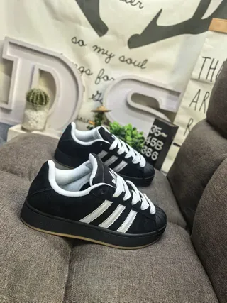 Adidas Superstar Black Suede Lifestyle Sneakers 9