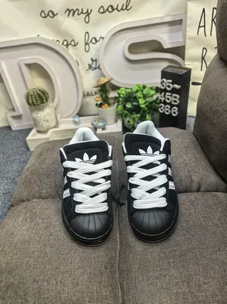 Adidas Superstar Black Suede Lifestyle Sneakers 10