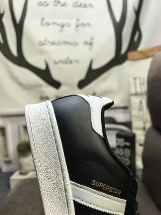 Adidas Superstar Black White Silver Lifestyle Sneakers 3