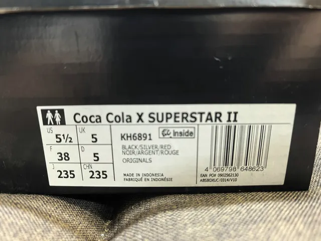 Adidas Superstar 可口可乐 黑红 生活款运动鞋 2