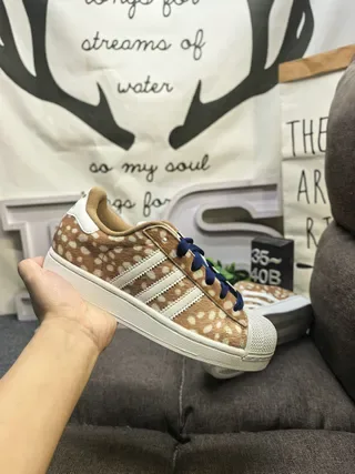 Adidas Superstar Deer-Print Lifestyle Sneakers 5
