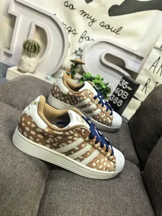 Adidas Superstar Deer-Print Lifestyle Sneakers 9