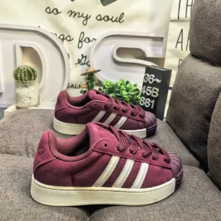 Adidas Superstar Maroon Suede Lifestyle Sneakers