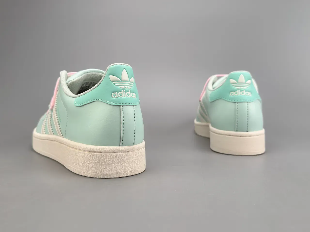 Adidas Superstar Mint Green Shell-Toe Lifestyle Sneakers 2
