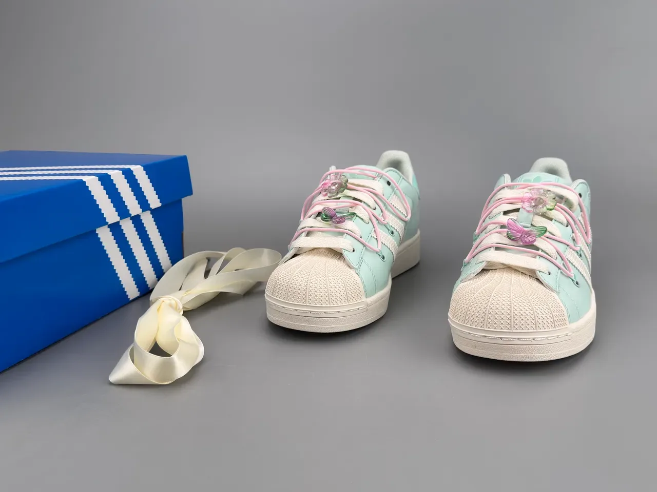 Adidas Superstar Mint Green Shell-Toe Lifestyle Sneakers 5