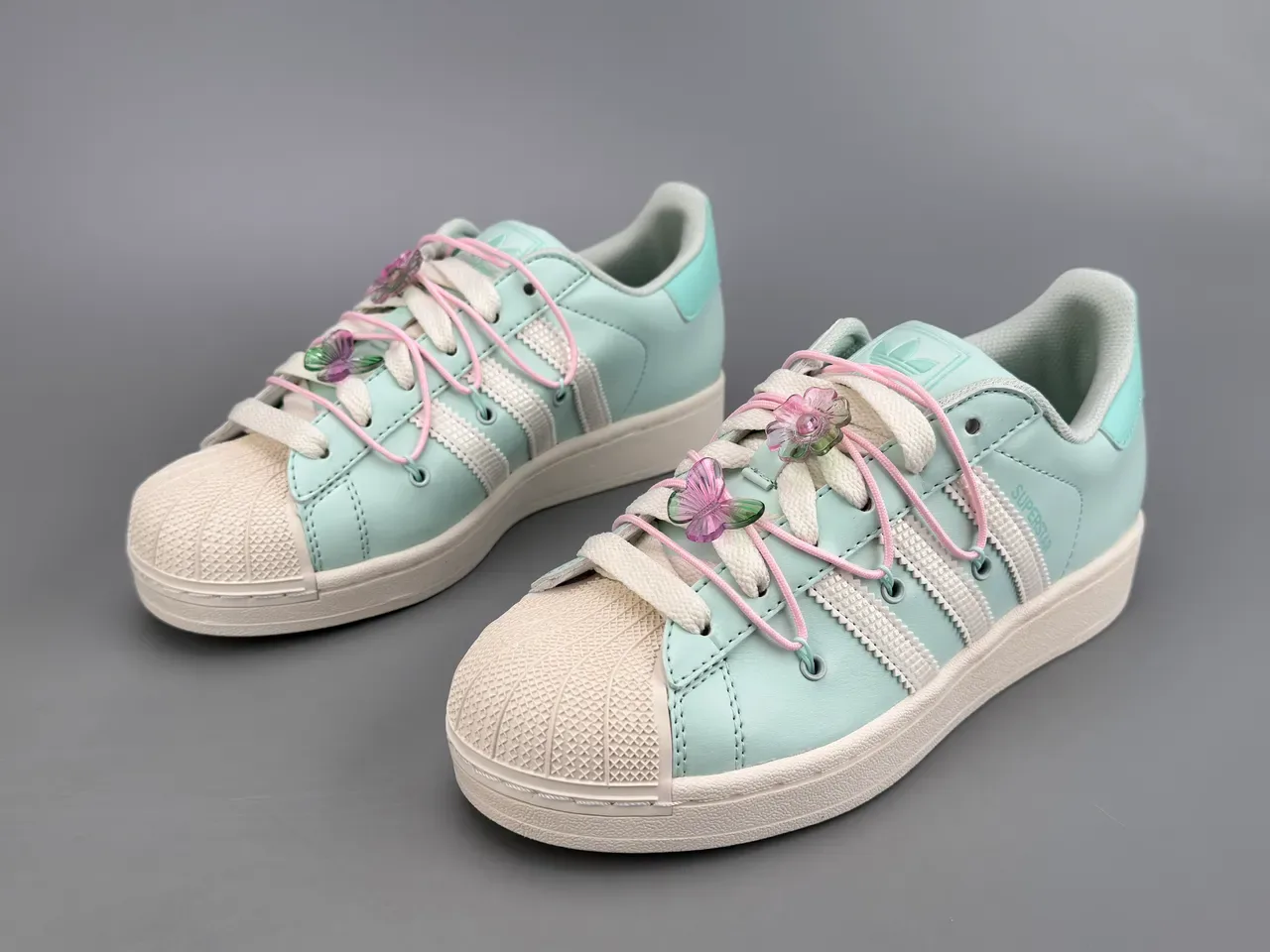 Adidas Superstar Mint Green Shell-Toe Lifestyle Sneakers 7