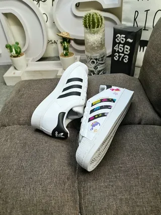 Adidas Superstar Multicolor Graphic Print Lifestyle Sneakers 6