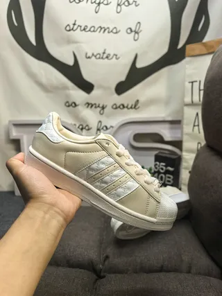 Adidas Superstar Quilted Stripe Off-White Lifestyle Sneakers 5