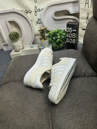 Adidas Superstar Quilted Stripe Off-White Lifestyle Sneakers 6