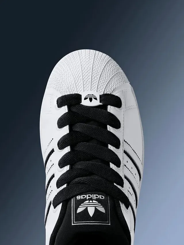 Adidas Superstar White and Black Lifestyle Sneakers 5