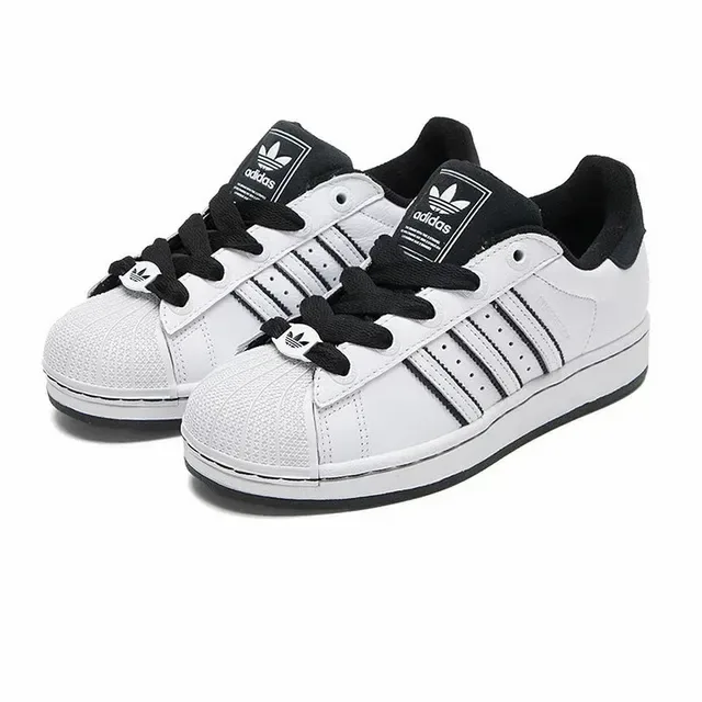Adidas Superstar White and Black Lifestyle Sneakers 6