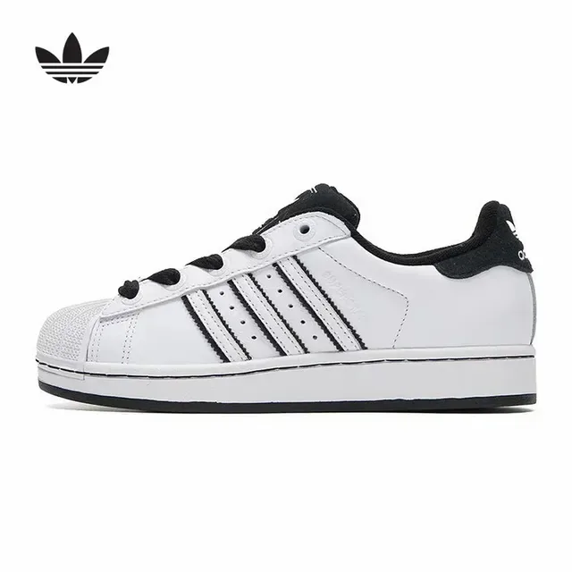 Adidas Superstar White and Black Lifestyle Sneakers 7
