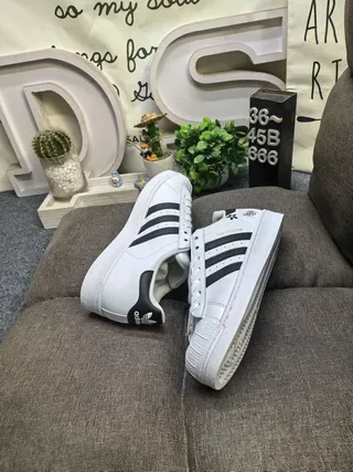 Adidas Superstar tênis lifestyle branco e preto 6