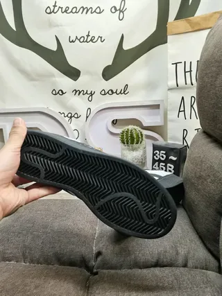 Adidas Superstar White and Black Lifestyle Sneakers 4