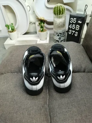 Adidas Superstar White and Black Lifestyle Sneakers 8