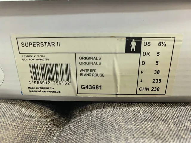 Adidas Superstar White and Red Lifestyle Sneakers 2
