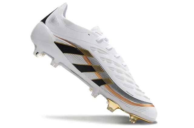 Adidas Teamgeist HybridTouch White Black Gold Firm-Ground Soccer Shoes 2