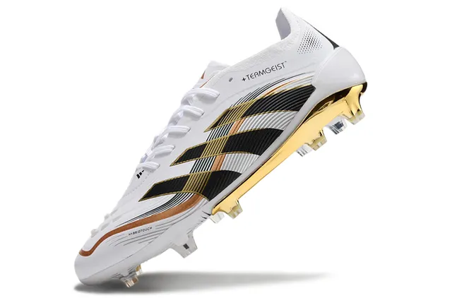 Adidas Teamgeist HybridTouch White Black Gold Firm-Ground Soccer Shoes 3