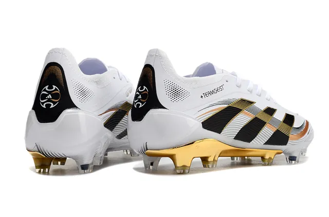 Adidas Teamgeist HybridTouch White Black Gold Firm-Ground Soccer Shoes 5