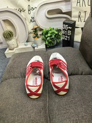 Adidas Tokyo Laceless White and Red Lifestyle Sneakers 8