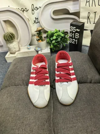 Adidas Tokyo Laceless White and Red Lifestyle Sneakers 10