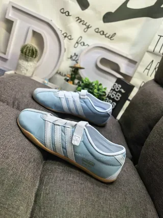 Adidas Tokyo Light Blue Laceless Training Sneakers 7