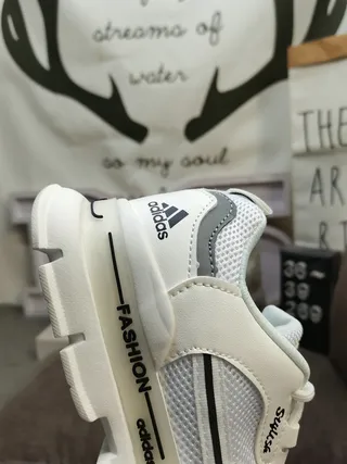 Adidas White and Pink Lifestyle Sneakers 3