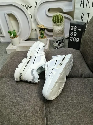 Adidas White and Pink Lifestyle Sneakers 6
